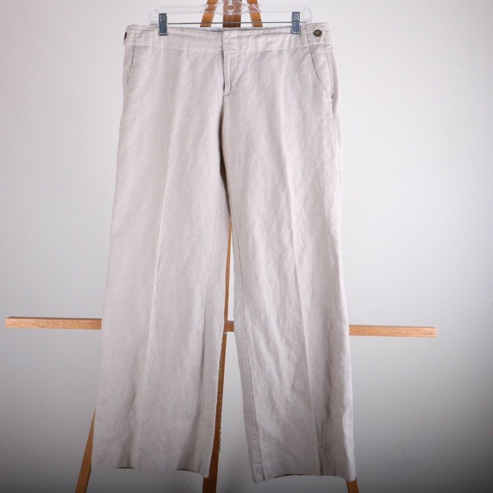 GAP Hip Slung Fit Flared Leg Khaki Casual Dress Pants Women's 10 Regular